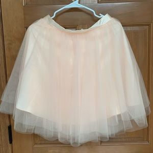 Blush tulle skirt